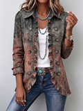 Vincenza | Chaqueta Degradada Texturizada con Volante