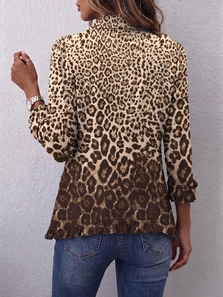 Gina | Chaqueta Leopardo con Volante