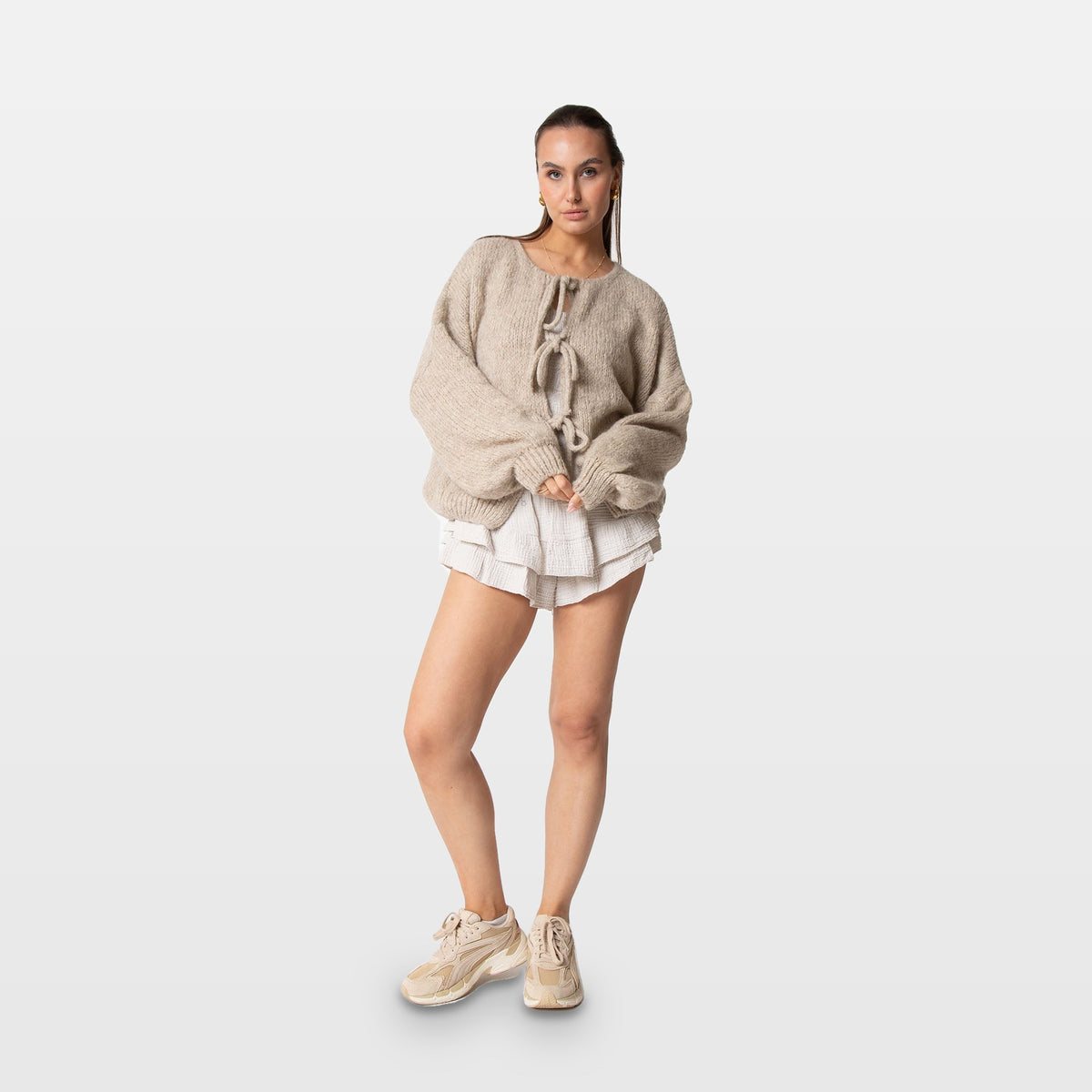 Bettina | Cárdigan oversize con lazos