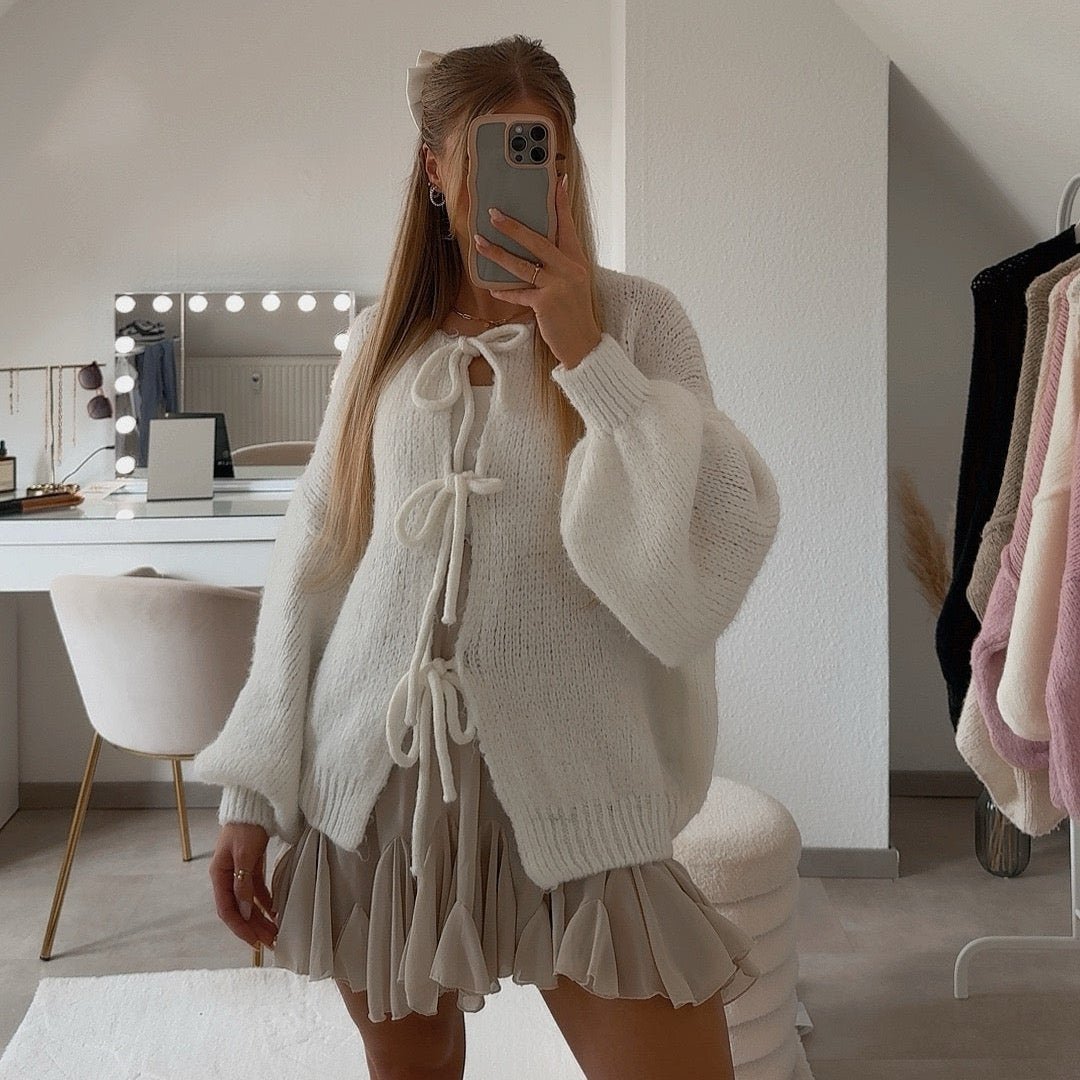 Bettina | Cárdigan oversize con lazos