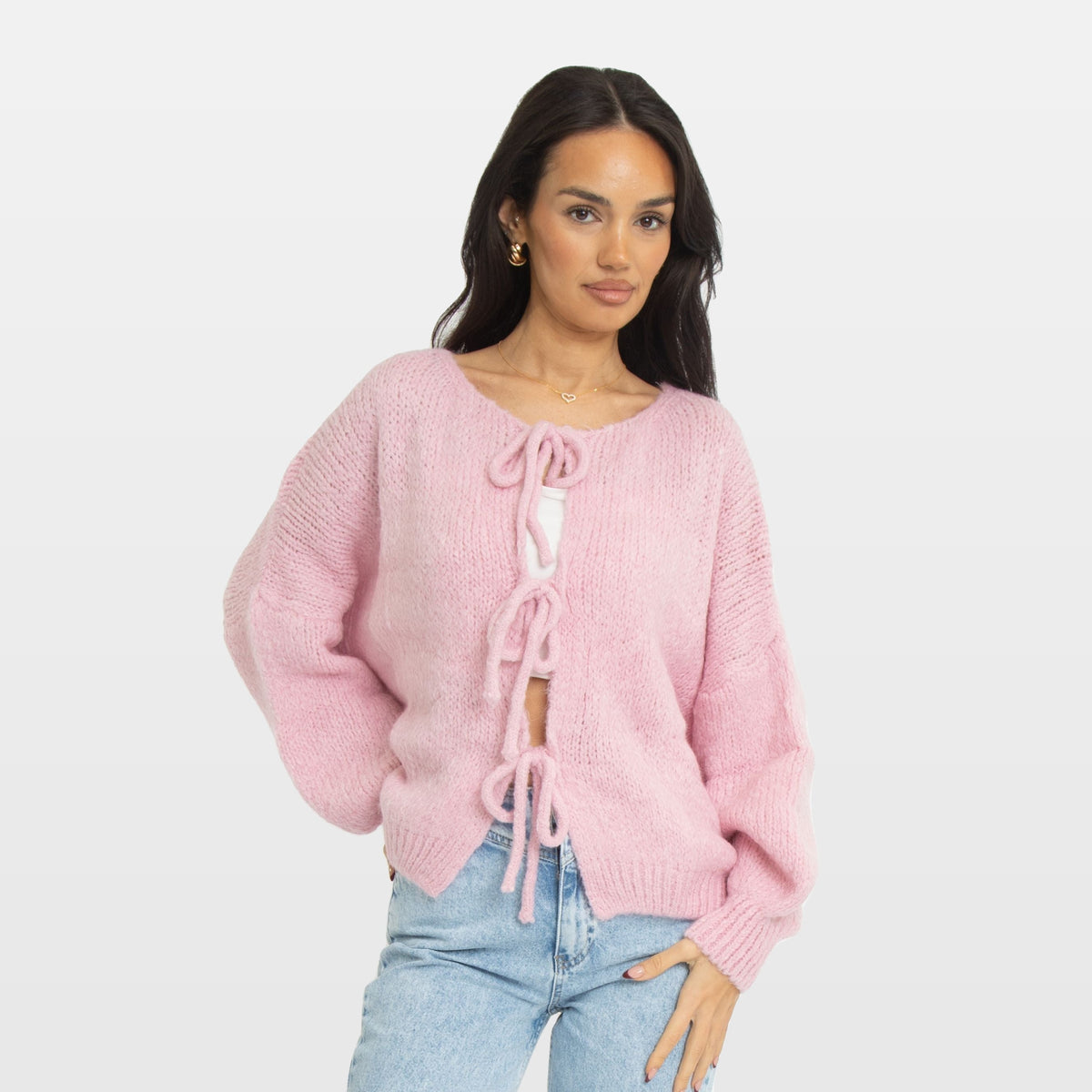Bettina | Cárdigan oversize con lazos